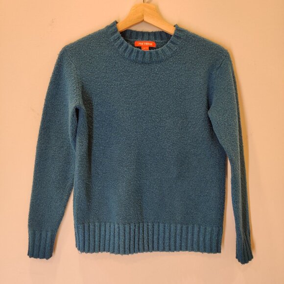 Joe Fresh Women's Warm Teal Sweater | XS | Ribbed Detailing - Picture 6 of 6